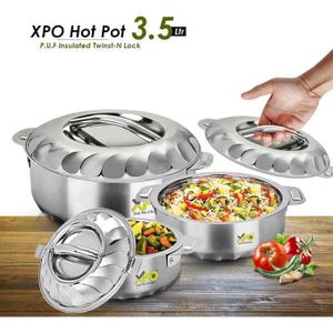 Partagez ce produit    Lot de 3 soupières casseroles en acier inoxydable BG