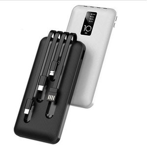 Wd power Bank Zk Power Bank Câbles De Charge Intégrés 10000Mah