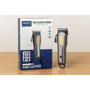 Hepu Tondeuse Professionnelle Hair Clipper Rechargeable avec Écran LED / NOIR