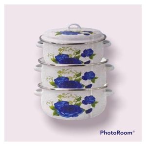 Lot De 3 Soupières Fleuries -12 -14 16  HG
