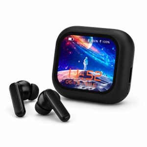 Écouteurs Bluetooth avec Boîtier Écran Tactile – Son Sans Fil et Contrôle Intelligent