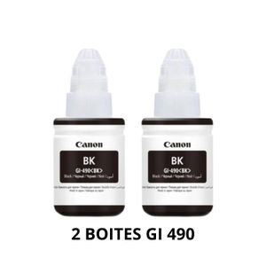 Canon KIT RECHARGE ENCRE PIXMA GI 490 - 2 BOITES NOIRS