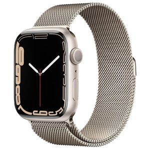 Bracelet de montre en acier inoxydable magnétique à boucle milanaise pour Apple Watch Series 10 42mm / 9&8&7 41mm / SE 3&SE 2&6&SE&5&4 40mm / 3&2&1 38mm  Argent