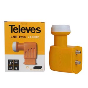  tête de parabole (LNB) universelle Twin à deux sorties de la marque Televés 