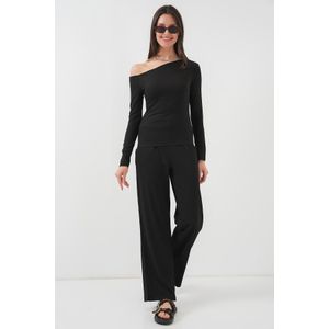 Bigdart Ensemble Deux Pièces En Maille Pour Femme -  Modèle 6711 - Noir