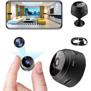 Mini Caméra WiFi A9 PRO 100W HD, Caméra Cachée Sans Fil, Caméra de Surveillance Portable Vision à Distance