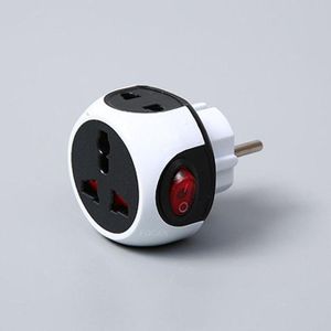 UN Adaptateur Prise Murale Universel 16A 250V Type E/F Schuko, avec Interrupteur Électrique – multiprise secteur..