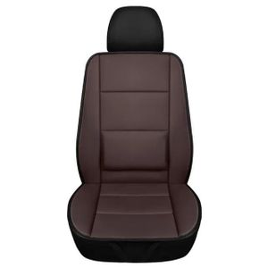 Housse de siège de voiture universelle et durable en cuir PU - Marron