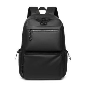 Casual hiking backpack, waterproof school bag, laptop backpack, large capacity, black.