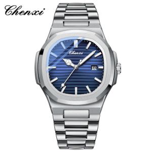 Chenxi Montre Homme De Luxe, Bracelet En Acier Inoxydable,à Quartz, Avec Pointeur Lumineux ,Nouvelle Collection CX8222