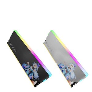 Dissipateur Radiateur de RAM de bureau avec éclairage ARGB synchronisé et couvercle décoratif DIY, style gilet pour le refroidissement et l'esthétique