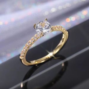 Gm Bague de fiançailles - plaqué Or