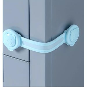Lot de 2 verrous de sécurité pour tiroirs et portes de placards, anti-pincement et multifonctionnels, pour bébé