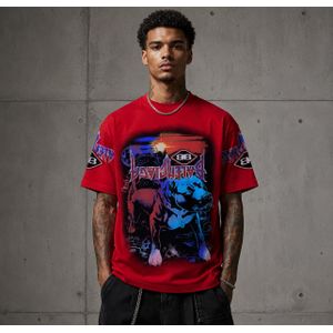 T-Shirt  Oversize Homme - Rouge