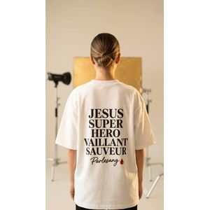 tshirt chrethien taille xxl palesang 100% coton Oversize 