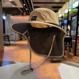 Chapeau de soleil unisexe, chapeau de pêcheur coupe-vent et à séchage rapide avec protection du cou anti-UV pour la pêche, la randonnée, le camping en plein air