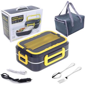 boîte à lunch électrique chauffante pour voiture, acier chauffant