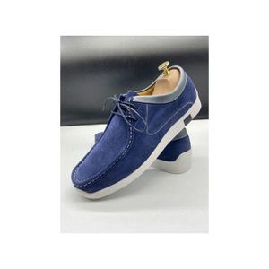 Geogra Baladeuse Homme En cuir bleu