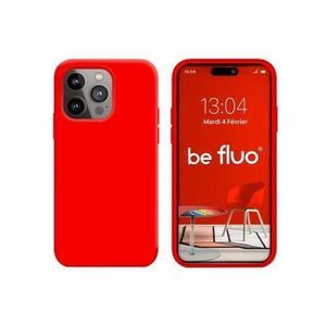 Coque En Silicone IPhone 14 Pro + 1 Antichoc 9D -couleur Rouge