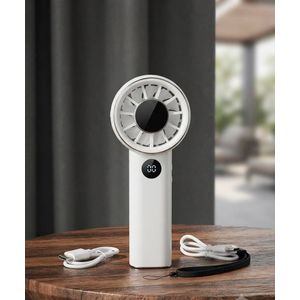 Ventilateur Portable Rechargeable FZM-05 à Affichage LED Numérique