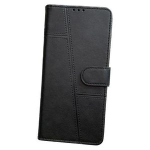 Etui A Rabat En Cuir Compatible Tecno Pop 7 Pro - Noir + Antichoc