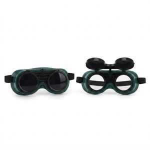 Lunettes de Protection pour Soudure et Soudeur – Double Verre Rabattable, Anti-Éblouissement & Sangle Élastique Ajustable