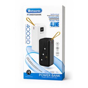Power Bank P49 – Batterie Externe 40000mAh Charge Rapide 2.1A