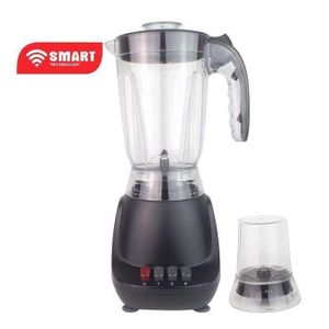 SMART TECHNOLOGY Blender Incassable STPE-2626ILB - 350 W – 1.5 Litres- Mélangeur 2 En 1 Avec Broyeur- Noir - 24 Mois De Garantie.