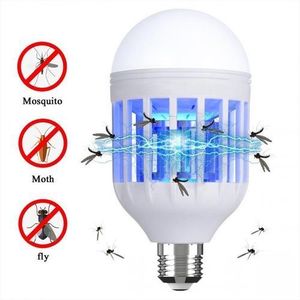 Ampoule LED Anti-Moustiques 2 En 1 Barrière à Insectes