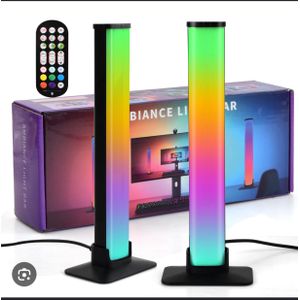 Barre LED RGB tv Rétroéclairage, Gaming LED Smart Lampes, Sync avec Musique, Control par APP, Décor Chambre Gaming Lumière d'Ambiance pour TV, PC, Bureau