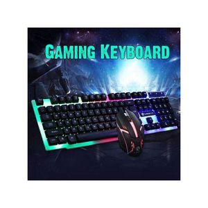 Hp Clavier + Souris Gamer-USB - Compatible Sur PC- PS4- Xbox One