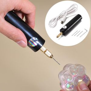 Mini perceuse électrique portable micro USB 5V pour la fabrication de bijoux, le bricolage et l'artisanat du bois et du métal.