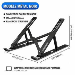 RENO  Support D'ordinateur Portable - Support pour ordinateur portable en alliage métallique