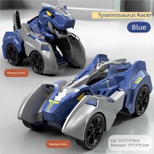 2-en-1 Jouets de déformation de dinosaures, figures automatiques transformables par glissement inertielle, figurines robotiques, moulages en plastique, cadeau pour garçons