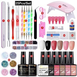 Kit de Manucure DIY avec Brosse Nail Art, Vernis à Ongles et Sèche-Ongles