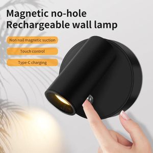 Lampe De Chevet Applique Moderne Simple, Rechargeable, Interrupteur Tactile