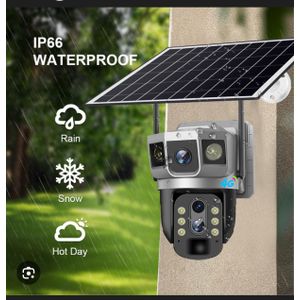 CAMÉRA DE SURVEILLANCE SOLAIRE V380 SANS FIL ÉTANCHE POIR L'EXTÉRIEUR 