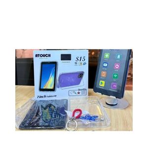 Tablette Android Enfant Atouch S15 7” – 8 Go RAM / 256 Go – Double SIM – Clavier & Coque de Protection Inclus