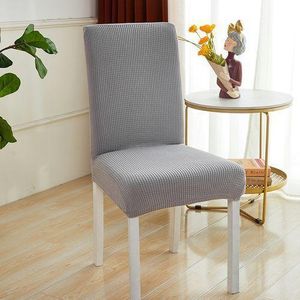 Chair Cover - Home Living Room Bedroom Hotel Restaurant Thickened One-Piece Elastic Dustproof - Gray