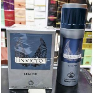 World fragrance  INVICTO Legend eau de parfum intense homme 100ml + déodorant 200ml offert