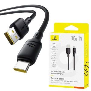 Câble Baseus Silky Series USB vers Type-C 100W – 1 m – Noir – P10377703113-00