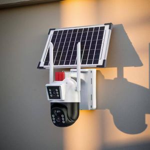 Caméra de surveillance extérieure sans fil à énergie solaire, système de sécurité et inclinable, Wi-Fi - Protégez votre maison jour et nuit sans dépendre de l’électricité