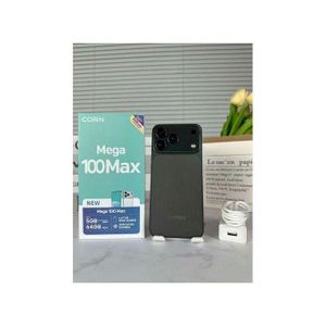 Corn  Mega 100 Max Noir- Écran de 6,67" - 5 Go RAM - 64 Go ROM - Caméra Ultra 13 MP