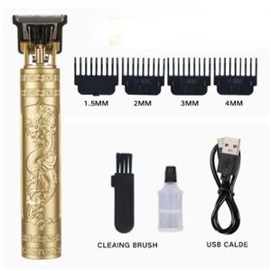 Lampe à cire vintage pour coupe cheveux, essentielle pour l'entretien masculin, tonduir à la barbe et aux cheveux avec recharge rapide USB pour un rasage précis
