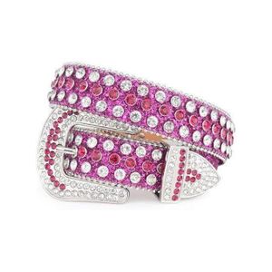 Ceintures En Strass Pour Homme Et Femmes , Ceinture En Cuir à Clous En Cristal De Style JU
