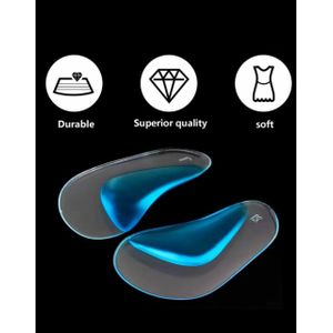 Paire de Semelles en Gel de Silicone Confort - Coussinets Amortissants pour Chaussures de Sport et Travail