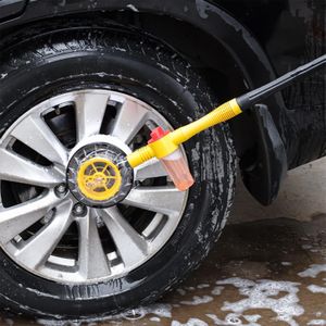 Pistolet Brosse de Lavage Haute Pression 3-en-1 - Nettoyeur Rotatif Multifonction avec Réservoir de Savon Intégré