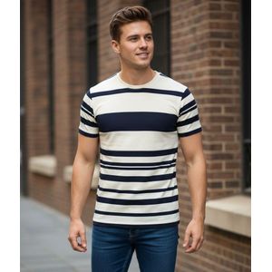 T-Shirt Homme Rayé Premium – Élégance & Confort au Quotidien 