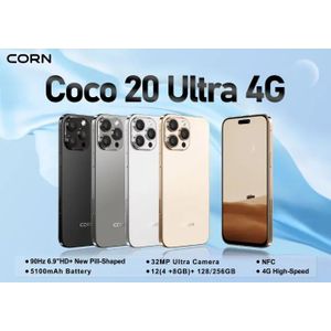 Corn  Coco20 Ultra 4G HIGH-SPEED 6.9"HD+ - 4G - Dual SIM - 256GB RAM- 4+8 (12)GO - 5100mAh -
