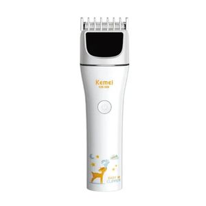 Kemei KM-569 - tondeuse de bébé rechargeable - blanc 